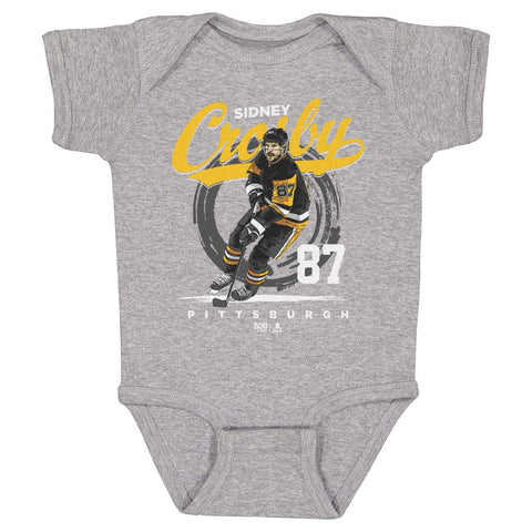 Sidney Crosby Bodysuit – Soft Cotton Baby Onesie | Pittsburgh Baby Clothes Digital Print Kids Baby Onesie - YinzerShop