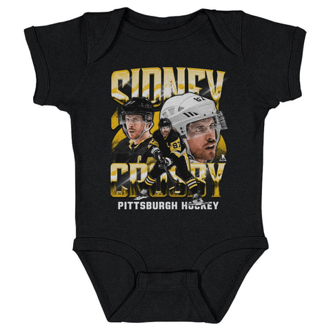 Sidney Crosby Bodysuit - Vintage Pittsburgh Baby One-Piece Cotton Romper Kids Baby Onesie - YinzerShop