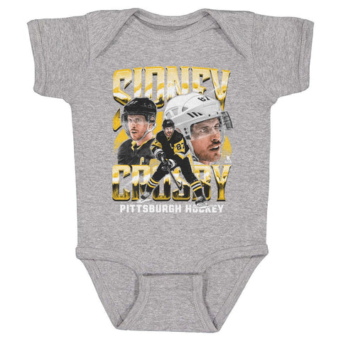 Sidney Crosby Bodysuit - Vintage Pittsburgh Baby One-Piece Cotton Romper Kids Baby Onesie - YinzerShop
