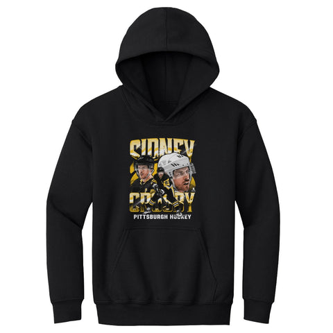 Sidney Crosby Hoodie - Kids Hooded Sweatshirt With Pittsburgh Vintage Style Kids Youth Hoodie - YinzerShop
