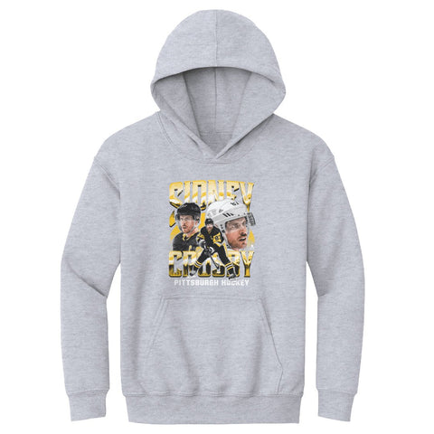 Sidney Crosby Hoodie - Kids Hooded Sweatshirt With Pittsburgh Vintage Style Kids Youth Hoodie - YinzerShop