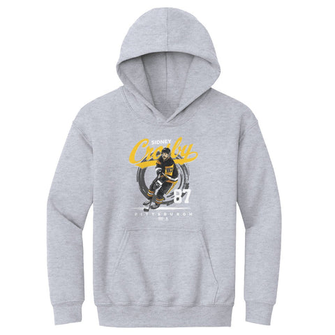 Sidney Crosby Hoodie - Kids Loose Fit Midweight Sweatshirt with Pittsburgh Sportswear Kids Youth Hoodie - YinzerShop