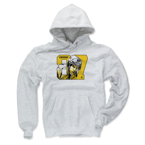 Sidney Crosby Hoodie - Loose Fit Polyester Cotton Sweatshirt With Team Logo Men's Hoodie - YinzerShop