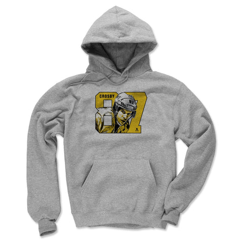 Sidney Crosby Hoodie - Loose Fit Polyester Cotton Sweatshirt With Team Logo Men's Hoodie - YinzerShop