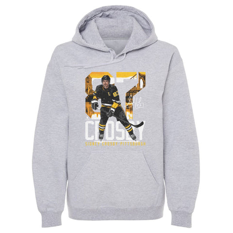 Sidney Crosby Hoodie – Pittsburgh Landmark Hooded Sweatshirt, Cotton Polyester Blend Men's Hoodie - YinzerShop