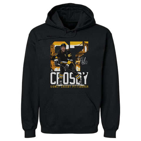 Sidney Crosby Hoodie – Pittsburgh Landmark Hooded Sweatshirt, Cotton Polyester Blend Men's Hoodie - YinzerShop