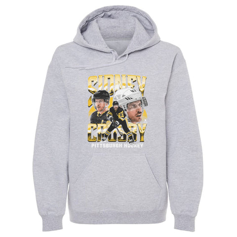 Sidney Crosby Hoodie - Pittsburgh Vintage Hockey Hooded Sweatshirt, Cotton Blend Pullover Men's Hoodie - YinzerShop