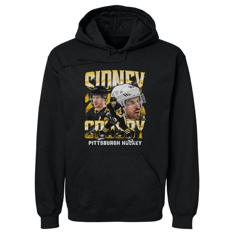 Sidney Crosby Hoodie - Pittsburgh Vintage Hockey Hooded Sweatshirt, Cotton Blend Pullover Men's Hoodie - YinzerShop
