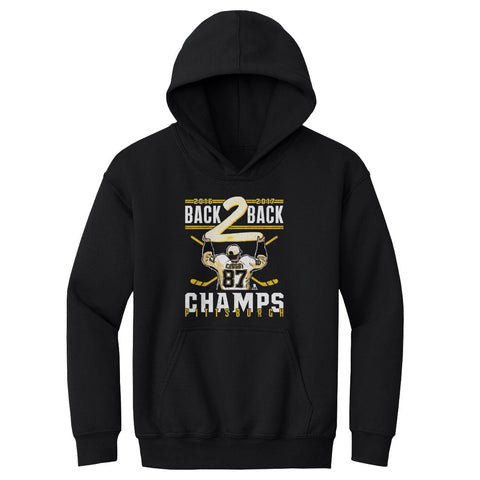 Sidney Crosby Kids Hooded Sweatshirt - Loose Fit Polyester Cotton Blend Pullover Kids Youth Hoodie - YinzerShop