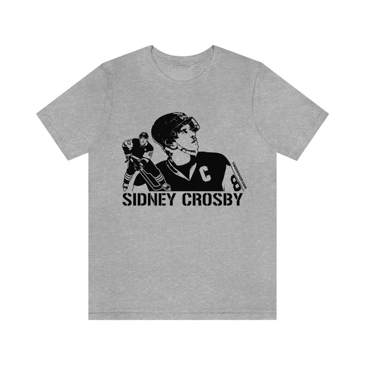 Sidney Crosby Legend T-Shirt Short Sleeve Tee T-Shirt Printify Athletic Heather S 