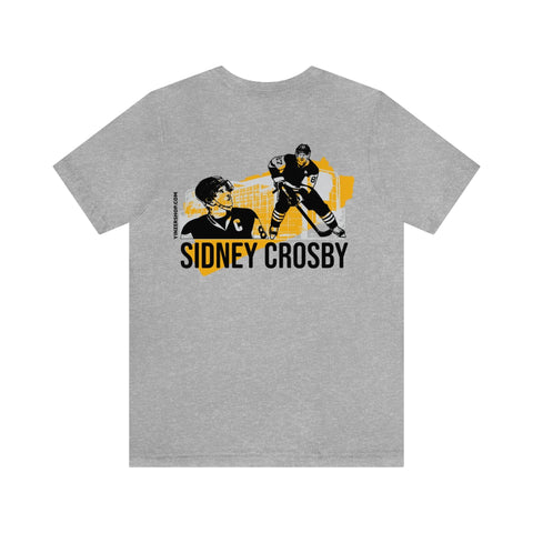 Sidney Crosby Pittsburgh Headliner Series T-Shirt - Back-Printed Graphic Tee T-Shirt Printify   