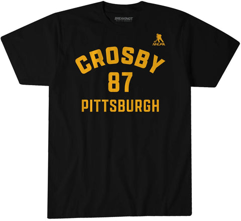 Sidney Crosby: Pittsburgh Name & Number Pittsburgh Penguins-Pro Hockey - YinzerShop