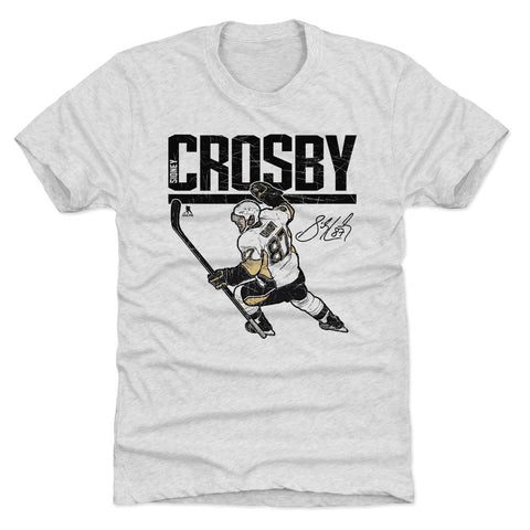 Sidney Crosby Premium Tri-Blend Shirt - Vintage Style Slim Fit Tee Men's Premium T-Shirt - YinzerShop