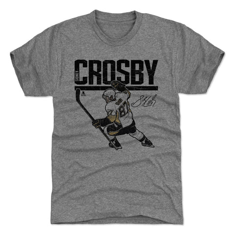 Sidney Crosby Premium Tri-Blend Shirt - Vintage Style Slim Fit Tee Men's Premium T-Shirt - YinzerShop