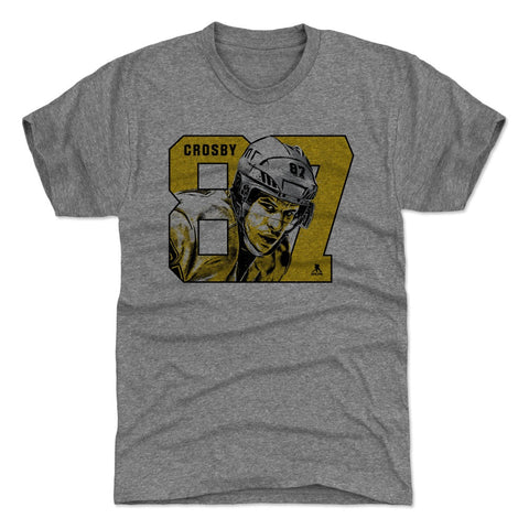 Sidney Crosby Shirt - Premium Tri-Blend Tee With Vintage Graphic, Slim Fit Men's Premium T-Shirt - YinzerShop