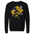 Sidney Crosby Sweatshirt – Crewneck Long Sleeve Cotton Blend With Team Stripes Design Men's Crewneck Sweatshirt - YinzerShop