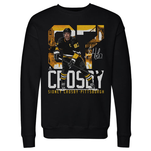Sidney Crosby Sweatshirt - Crewneck Long Sleeve Pittsburgh Sports Apparel Men's Crewneck Sweatshirt - YinzerShop