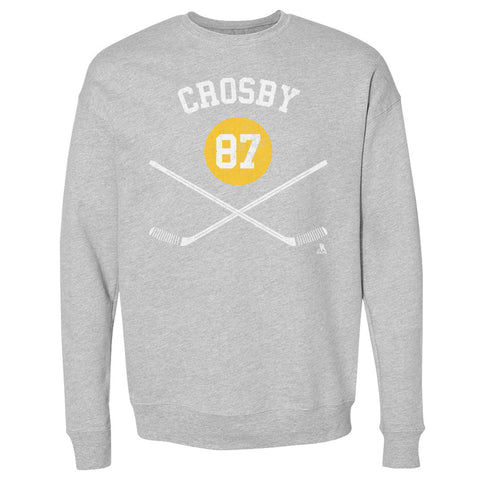 Sidney Crosby Sweatshirt – Pittsburgh Hockey Crewneck Long Sleeve Pullover Men's Crewneck Sweatshirt - YinzerShop