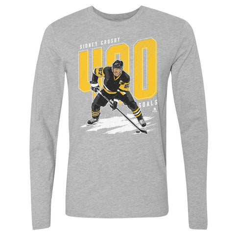 Sidney Crosby T-Shirt – 400 Goals Cotton Crewneck Long Sleeve Tee for Hockey Fans Men's Long Sleeve T-Shirt - YinzerShop
