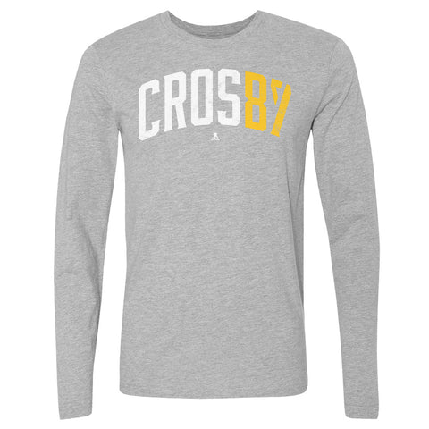 Sidney Crosby T-Shirt - Cotton Crewneck Long Sleeve Hockey Fan Apparel Men's Long Sleeve T-Shirt - YinzerShop