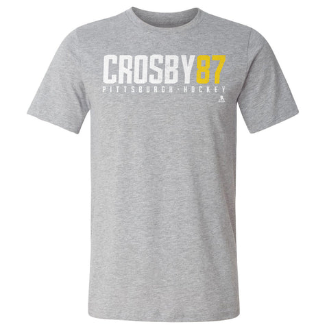 Sidney Crosby T-Shirt – Crewneck Cotton Short Sleeve Hockey Fan Shirt Men's Cotton T-Shirt - YinzerShop