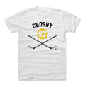 Sidney Crosby T-Shirt – Durable Cotton Crewneck Tee | Regular Fit Heather Gray Men's Cotton T-Shirt - YinzerShop