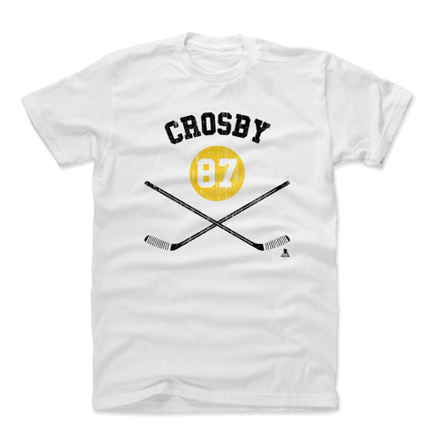Sidney Crosby T-Shirt – Durable Cotton Crewneck Tee | Regular Fit Heather Gray Men's Cotton T-Shirt - YinzerShop