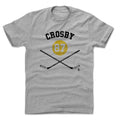 Sidney Crosby T-Shirt – Durable Cotton Crewneck Tee | Regular Fit Heather Gray Men's Cotton T-Shirt - YinzerShop