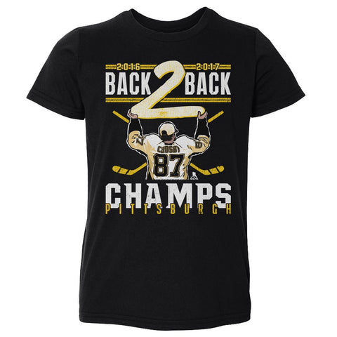 Sidney Crosby T-Shirt - Kids Crewneck Cotton Short Sleeve Digital Print Tee Kids Toddler T-Shirt - YinzerShop