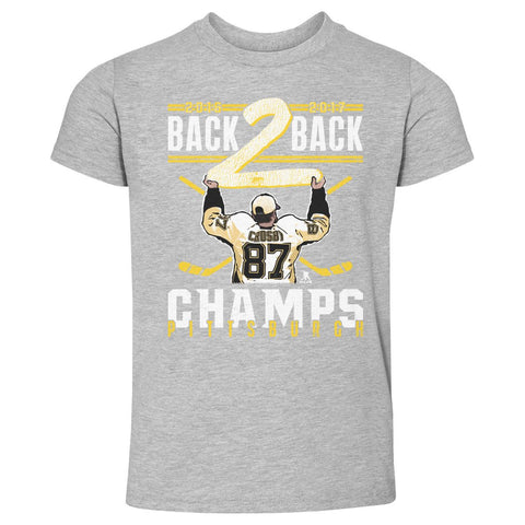 Sidney Crosby T-Shirt - Kids Crewneck Cotton Short Sleeve Digital Print Tee Kids Toddler T-Shirt - YinzerShop