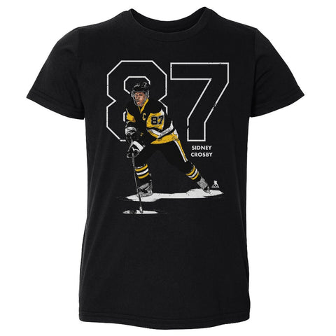 Sidney Crosby T-Shirt - Kids Crewneck Cotton Short Sleeve Graphic Sports Tee Kids Toddler T-Shirt - YinzerShop