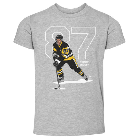 Sidney Crosby T-Shirt - Kids Crewneck Cotton Short Sleeve Graphic Sports Tee Kids Toddler T-Shirt - YinzerShop