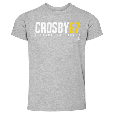 Sidney Crosby T-Shirt - Kids Crewneck Cotton Short Sleeve Regular Fit Tee Kids Toddler T-Shirt - YinzerShop