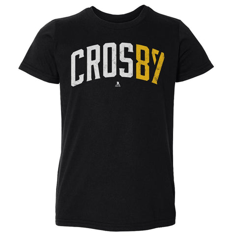 Sidney Crosby T-Shirt - Kids Crewneck Short Sleeve Cotton Sports Fan Apparel Kids Toddler T-Shirt - YinzerShop