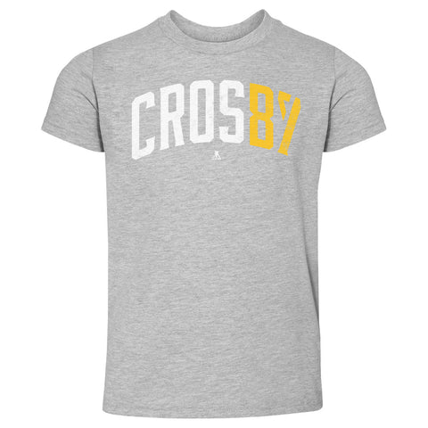 Sidney Crosby T-Shirt - Kids Crewneck Short Sleeve Cotton Sports Fan Apparel Kids Toddler T-Shirt - YinzerShop