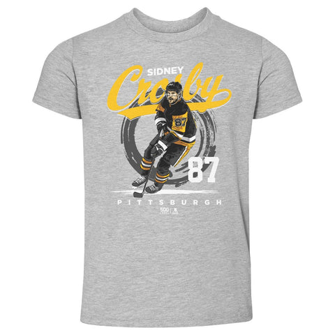 Sidney Crosby T-Shirt - Kids Hockey Shirt | Lightweight Cotton Pittsburgh Sports Tee Kids Toddler T-Shirt - YinzerShop