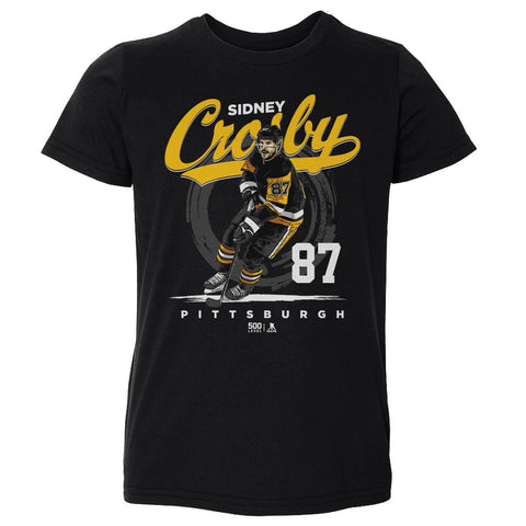 Sidney Crosby T-Shirt - Kids Hockey Shirt | Lightweight Cotton Pittsburgh Sports Tee Kids Toddler T-Shirt - YinzerShop