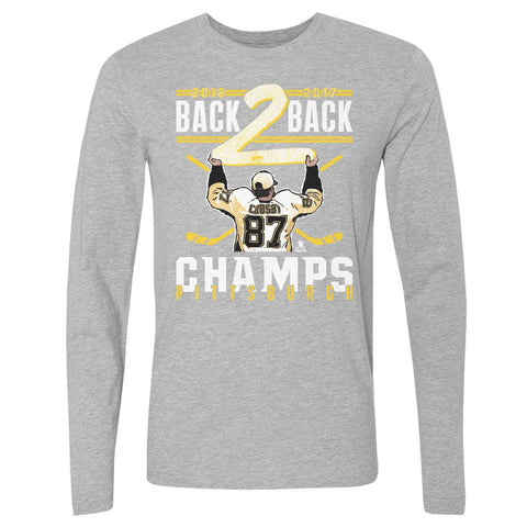Sidney Crosby T-Shirt - Long Sleeve Cotton Crewneck Hockey Fan Apparel Shirt Men's Long Sleeve T-Shirt - YinzerShop