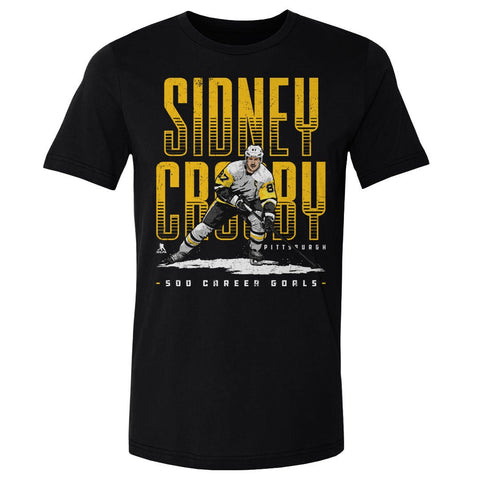 Sidney Crosby T-Shirt – Pittsburgh Hockey Shirt | 500 Goals Celebration Tee Men's Cotton T-Shirt - YinzerShop