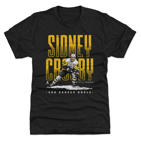 Sidney Crosby T-Shirt – Pittsburgh Hockey Shirt | 500 Goals Crewneck Tee Men's Premium T-Shirt - YinzerShop
