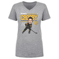 Sidney Crosby T-Shirt – Pittsburgh Hockey Shirt | Cartoon Hockey Tee V-Neck Cotton Women's V-Neck T-Shirt - YinzerShop