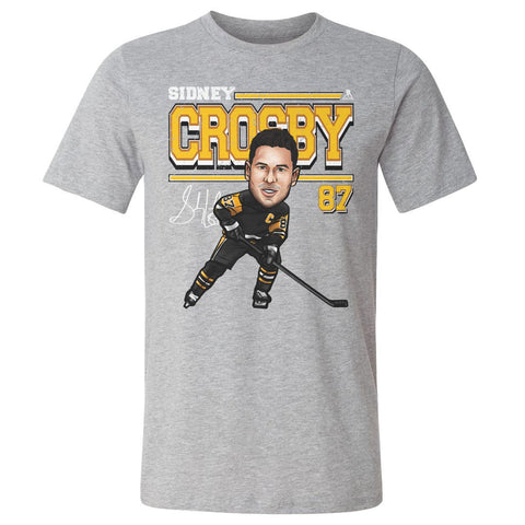 Sidney Crosby T-Shirt – Pittsburgh Hockey Shirt | Cotton Crewneck Tee, Cartoon Sports Men's Cotton T-Shirt - YinzerShop