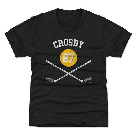 Sidney Crosby T-Shirt - Pittsburgh Hockey Shirt Kids Crewneck Tee | Machine Washable Kids T-Shirt - YinzerShop