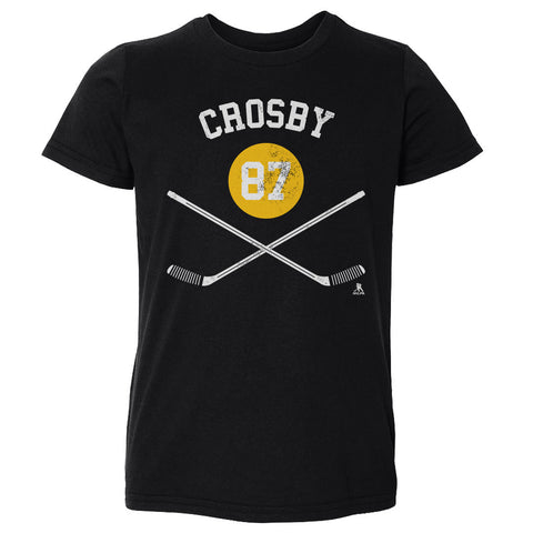 Sidney Crosby T-Shirt - Pittsburgh Hockey Shirt Kids Sports Tee Cotton Crewneck Kids Toddler T-Shirt - YinzerShop