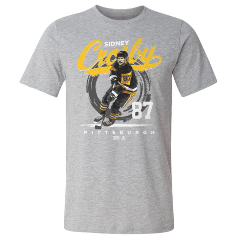 Sidney Crosby T-Shirt - Pittsburgh Hockey Shirt | Lightweight Cotton Crewneck Tee Men's Cotton T-Shirt - YinzerShop