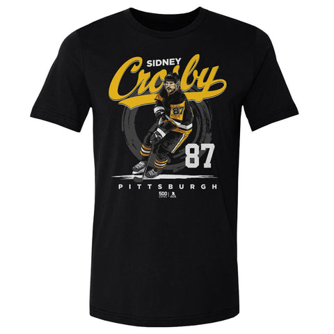 Sidney Crosby T-Shirt - Pittsburgh Hockey Shirt | Lightweight Cotton Crewneck Tee Men's Cotton T-Shirt - YinzerShop