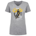 Sidney Crosby T-Shirt - Pittsburgh Hockey Shirt | Lightweight Cotton V-Neck Tee Women's V-Neck T-Shirt - YinzerShop