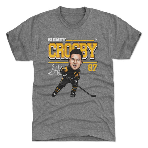 Sidney Crosby T-Shirt – Pittsburgh Hockey Shirt | Slim Fit Cartoon Tee Men's Premium T-Shirt - YinzerShop