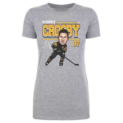 Sidney Crosby T-Shirt – Pittsburgh Hockey Shirt | Slim Fit Cotton Tee Women's T-Shirt - YinzerShop