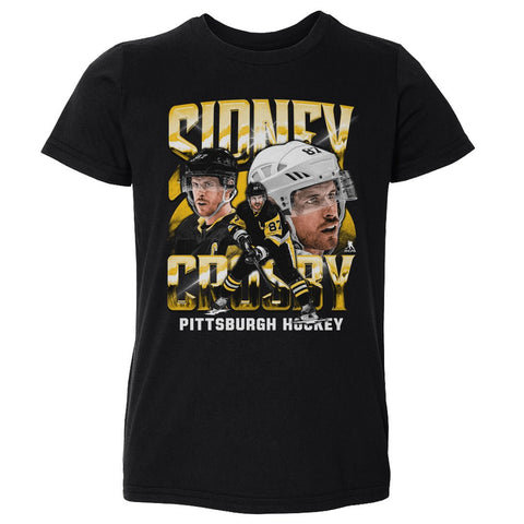Sidney Crosby T-Shirt - Pittsburgh Hockey Tee | Kids Cotton Crewneck Shirt Kids Toddler T-Shirt - YinzerShop